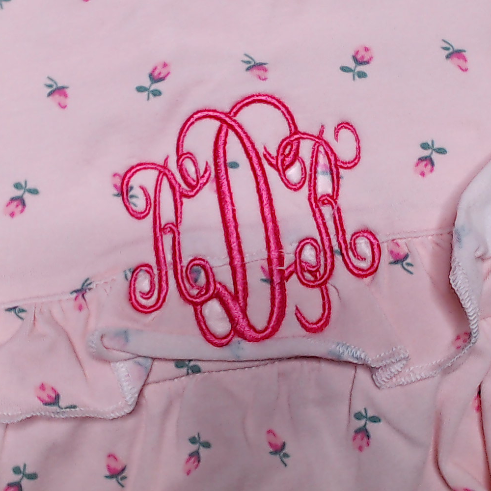 BLOOPER KIDS: Monogrammed Baby Soft Jersey Bubble