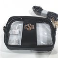 BLOOPER BAG: Monogrammed Clear Stadium Crossbody Bag