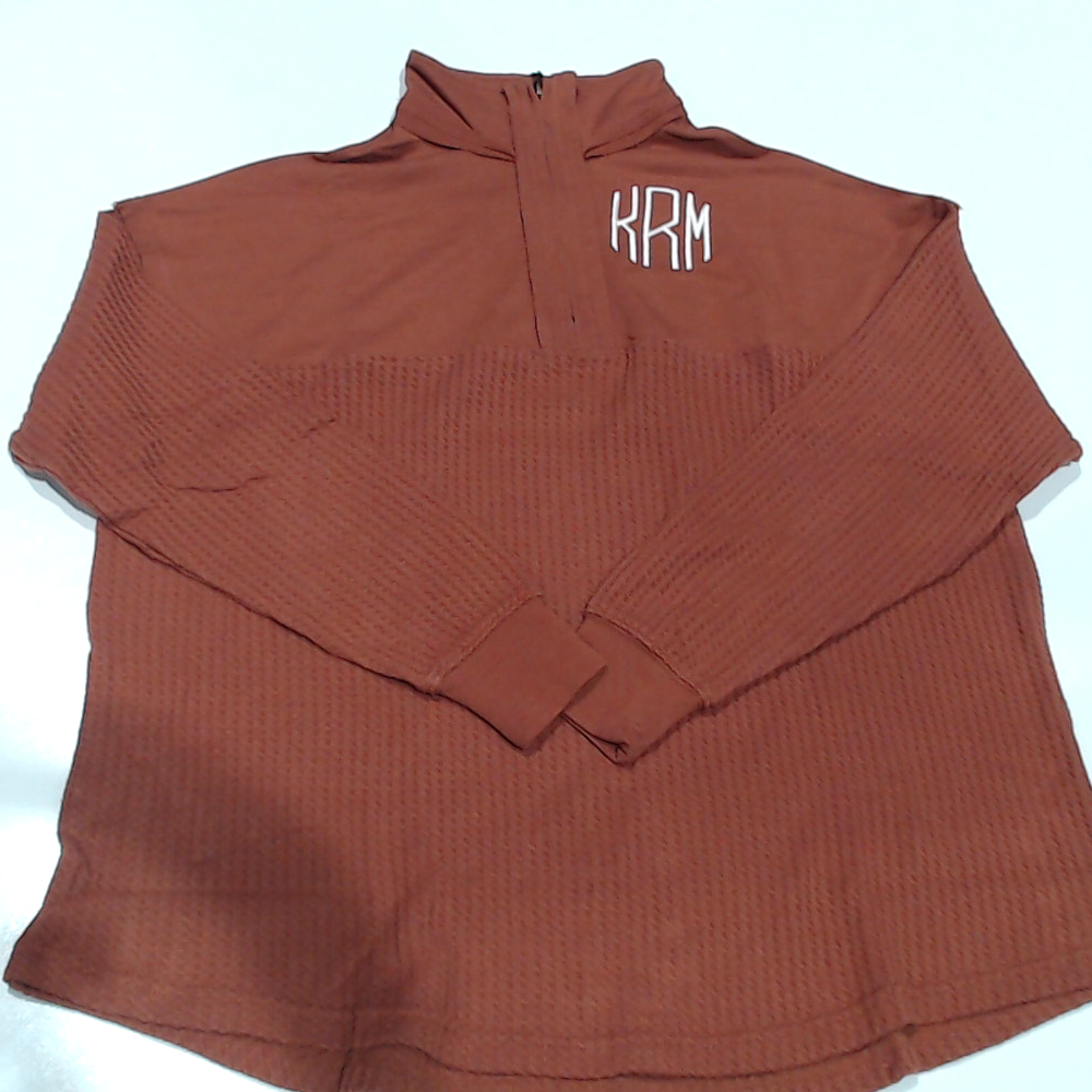 BLOOPER CLOTHING: Monogrammed Waffle Knit Pullover