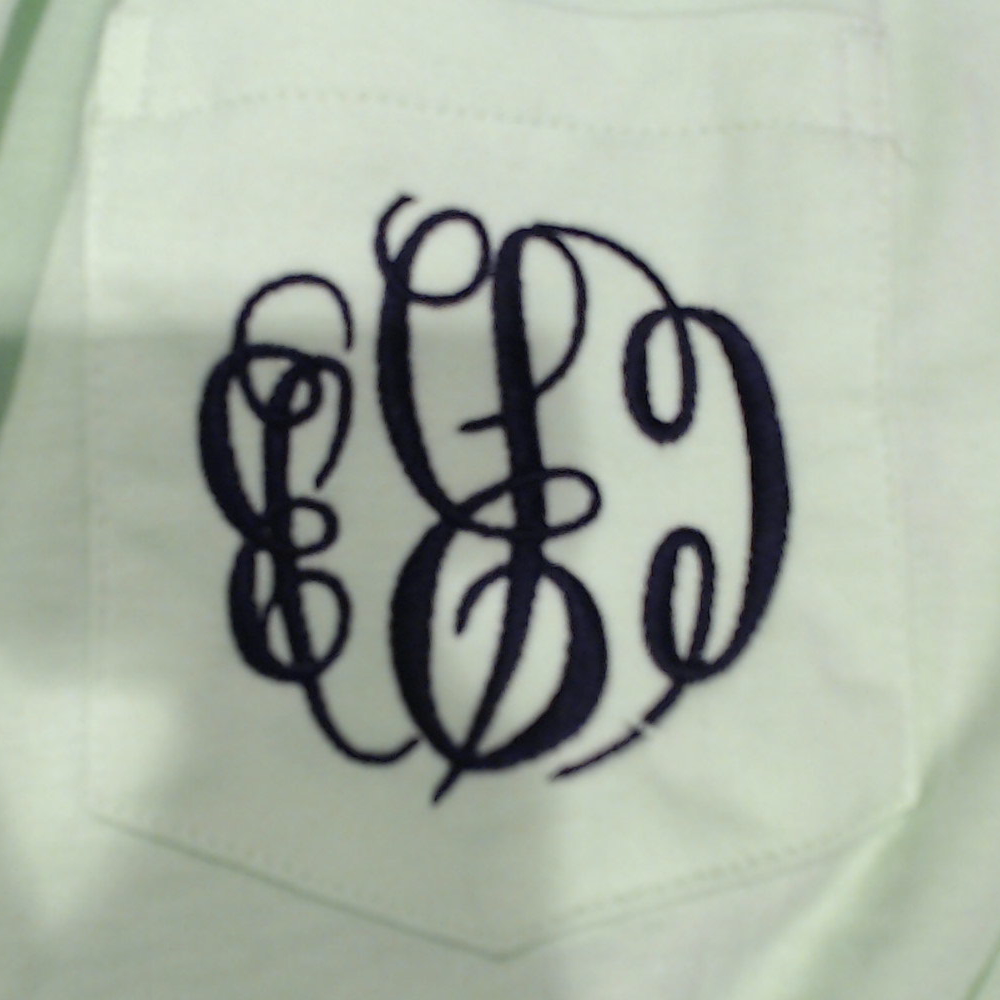 BLOOPER CLOTHING: Monogrammed Long Sleeve Shirt