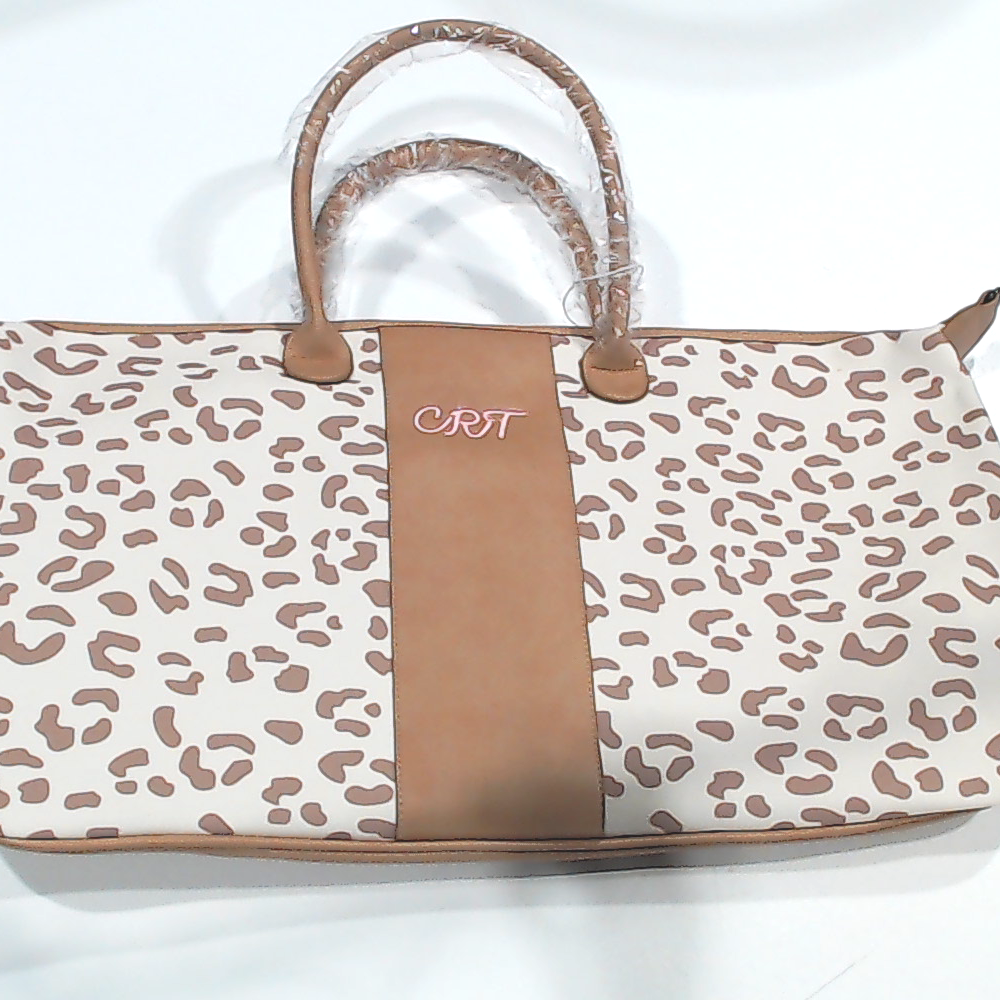BLOOPER BAG: Monogrammed Leopard Weekender