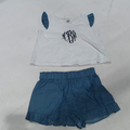 BLOOPER KIDS: Monogrammed Toddler Ruffle Short Set