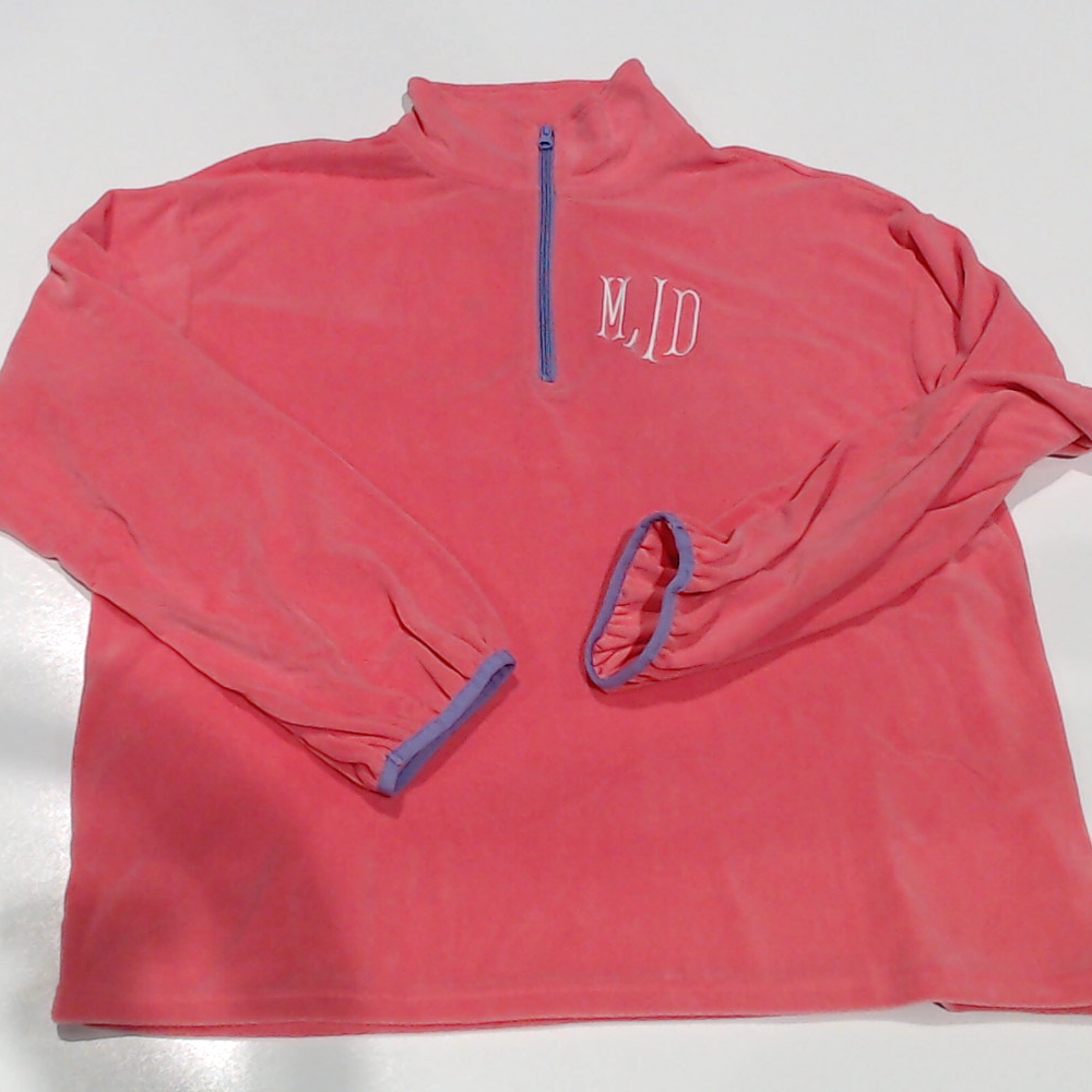 BLOOPER CLOTHING: Monogrammed Puff Sleeve Fleece Pullover