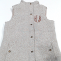 BLOOPER CLOTHING: Monogrammed Heathered Quilted Vest