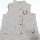 BLOOPER CLOTHING: Monogrammed Heathered Quilted Vest