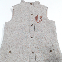 BLOOPER CLOTHING: Monogrammed Heathered Quilted Vest