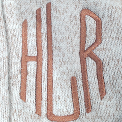 BLOOPER CLOTHING: Monogrammed Heathered Quilted Vest