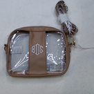 BLOOPER BAG: Monogrammed Clear Stadium Crossbody Bag