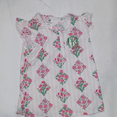 BLOOPER CLOTHING: Monogrammed Ruffle Pajama Top