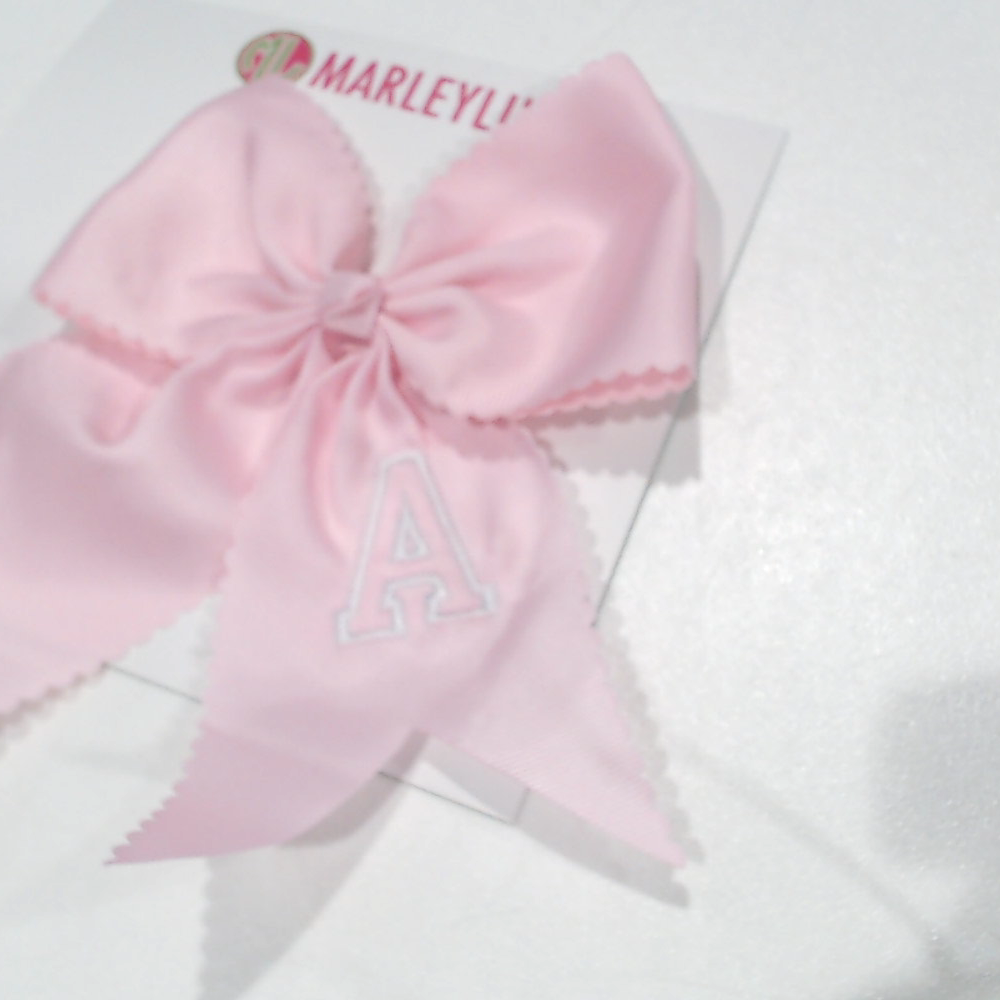 BLOOPER ACCESSORY: Monogrammed Girls Hair Bow