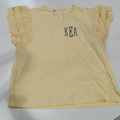 BLOOPER CLOTHING: Monogrammed Flutter Sleeve Top