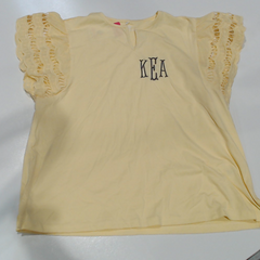 BLOOPER CLOTHING: Monogrammed Flutter Sleeve Top