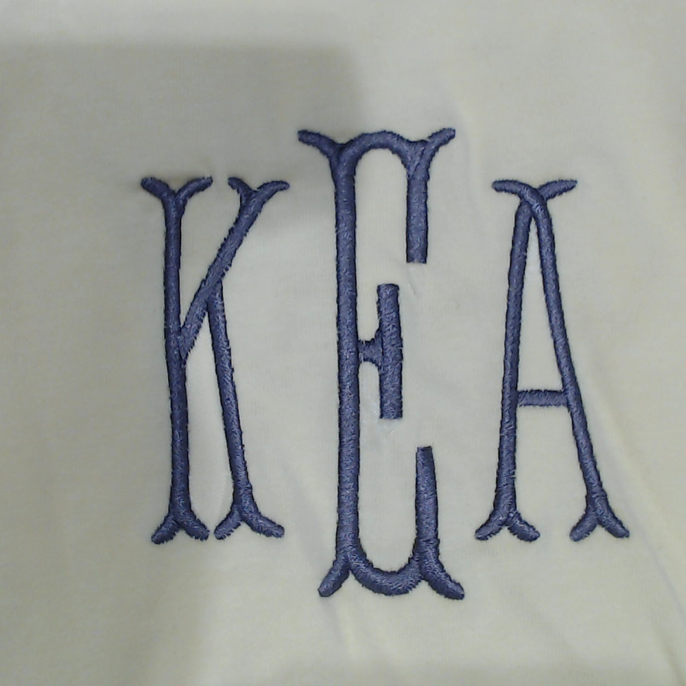BLOOPER CLOTHING: Monogrammed Flutter Sleeve Top