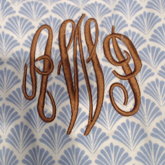 BLOOPER CLOTHING: Monogrammed Ruffle Pajama Top
