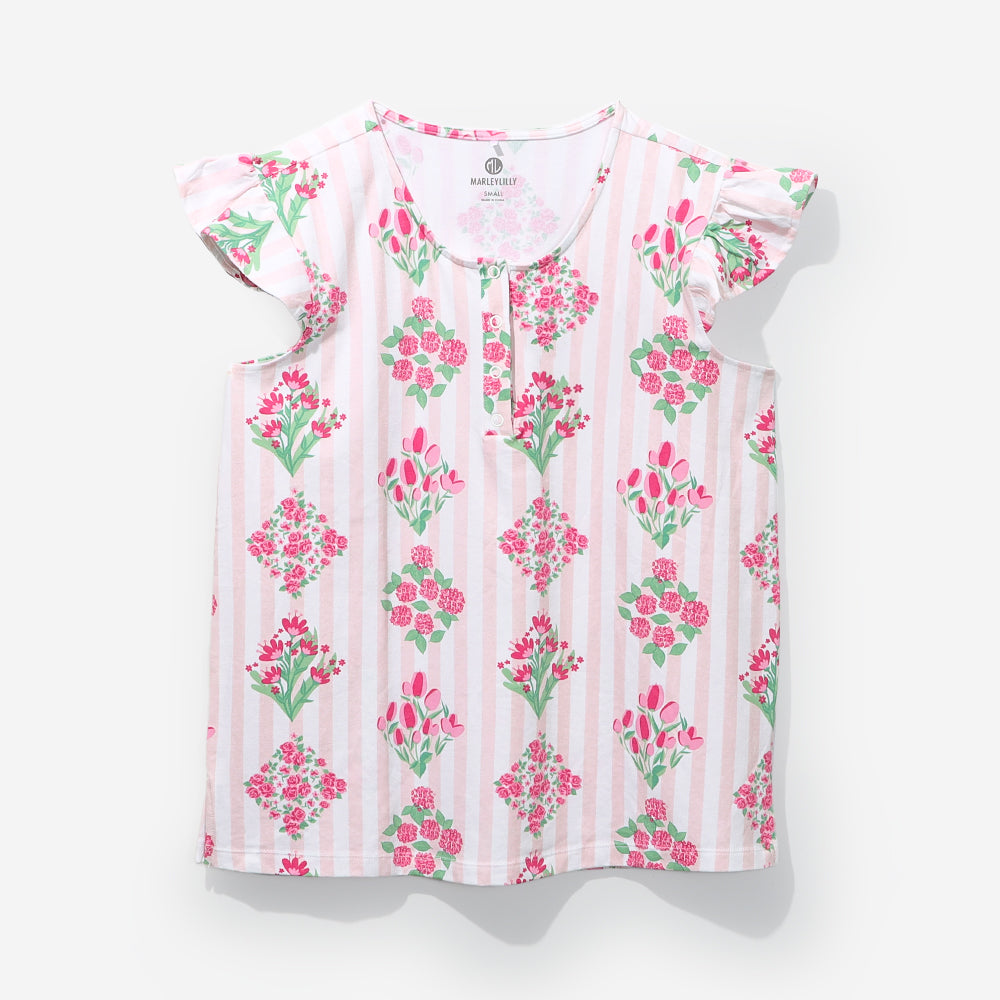 BLOOPER CLOTHING: Blank Ruffle Top