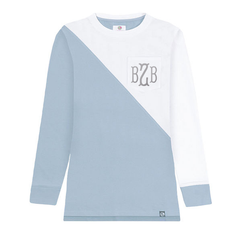 BLOOPER CLOTHING: Monogrammed Colorblock Sweatshirt