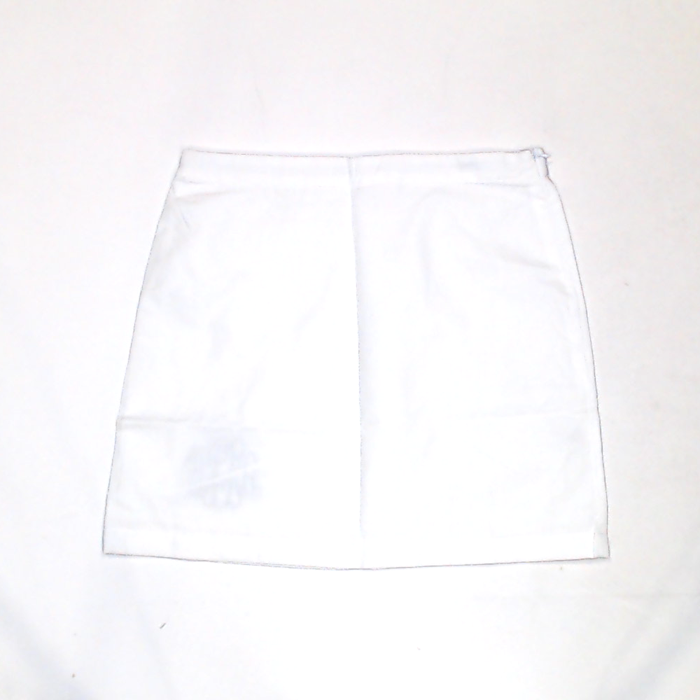 BLOOPER CLOTHING: Monogrammed White Skirt