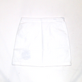 BLOOPER CLOTHING: Monogrammed White Skirt