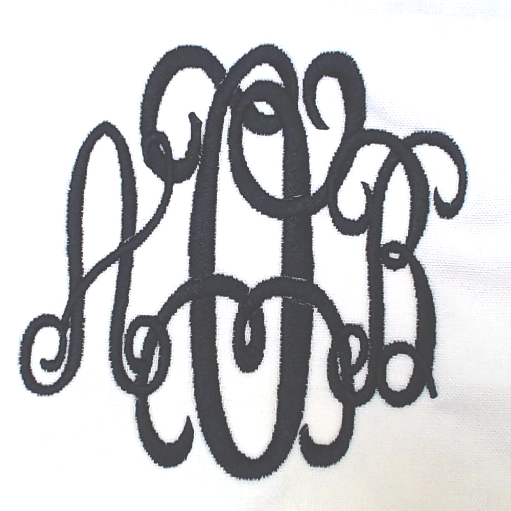 BLOOPER CLOTHING: Monogrammed White Skirt
