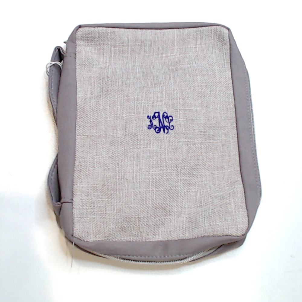 BLOOPER ACCESSORY: Monogrammed Bible Carrier Bag
