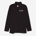 Kappa Alpha Theta Pullover Sweatshirt in Black | Sorority Quarter Zip