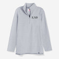 Kappa Alpha Theta Pullover Sweatshirt in Heathered Gray | Sorority Quarter Zip