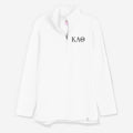 Kappa Alpha Theta Pullover Sweatshirt in White | Sorority Quarter Zip