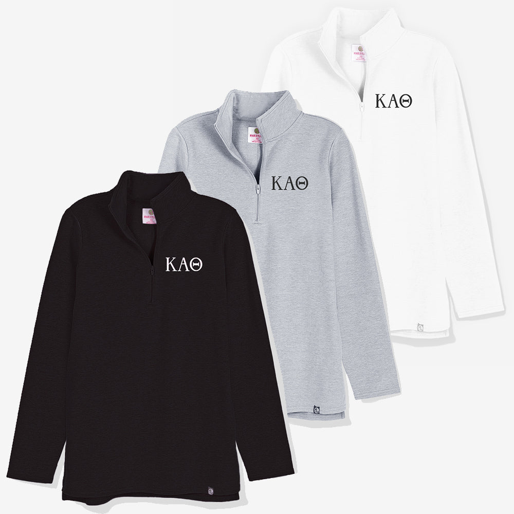 Kappa Alpha Theta Pullover Sweatshirt | Monogrammed Sorority Quarter Zip