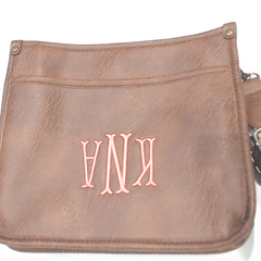 BLOOPER BAG: Monogrammed Saddlebag