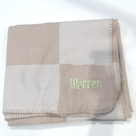 BLOOPER ACCESSORY: Monogrammed Checkered Blanket