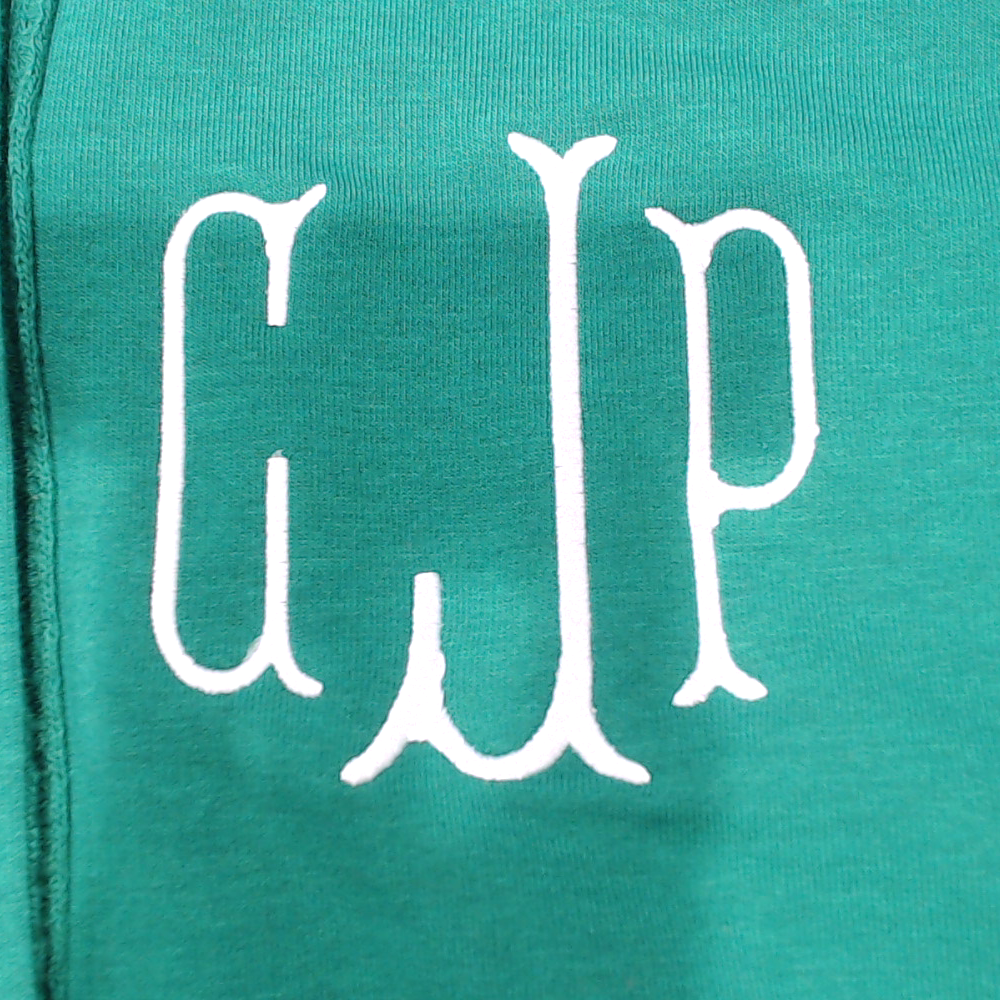 BLOOPER CLOTHING: Monogrammed Waffle Snap Pullover