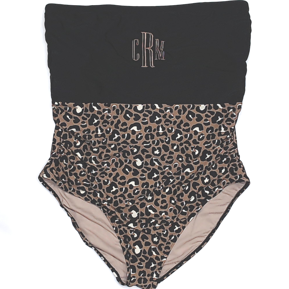 BLOOPER SWIM: Monogrammed One Piece Bathing  Suit