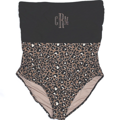 BLOOPER SWIM: Monogrammed One Piece Bathing  Suit
