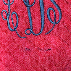 BLOOPER CLOTHING: Monogrammed Poncho