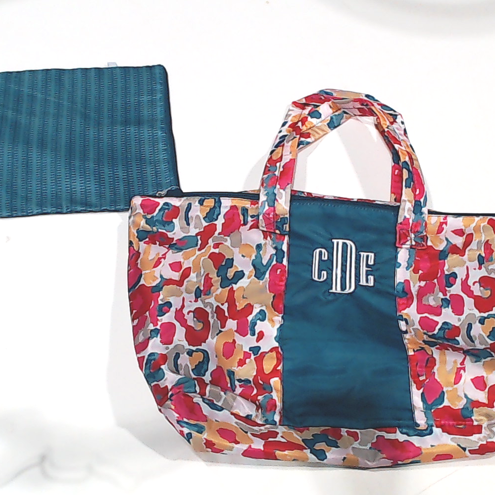BLOOPER BAG: Monogrammed Packable Weekend Duffel Bag