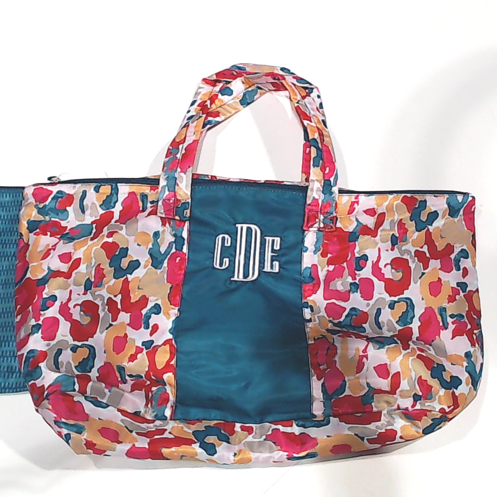 BLOOPER BAG: Monogrammed Packable Weekend Duffel Bag