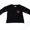 BLOOPER KIDS: Monogrammed Kids Sequin Sweatshirt