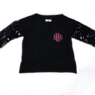BLOOPER KIDS: Monogrammed Kids Sequin Sweatshirt