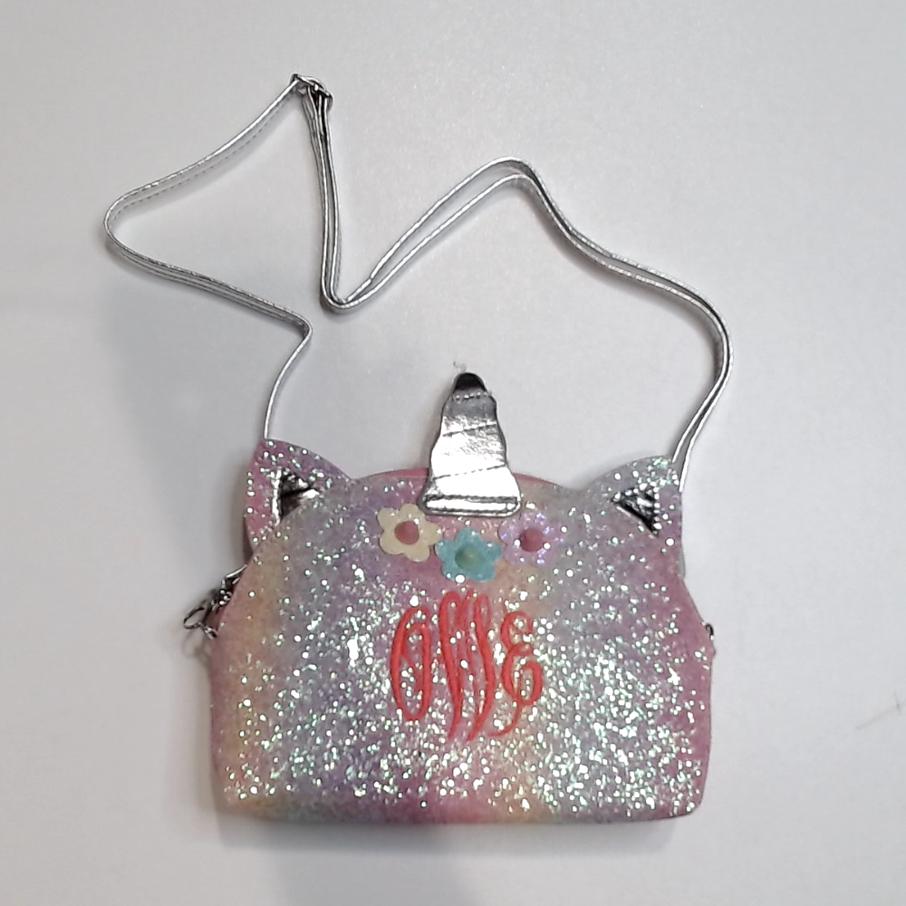 BLOOPER KIDS: Monogrammed Kids Unicorn Crossbody