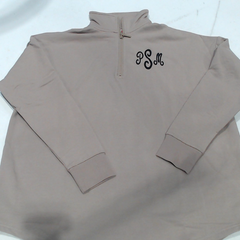 BLOOPER CLOTHING: Monogrammed Quarter Zip Sweatshirt