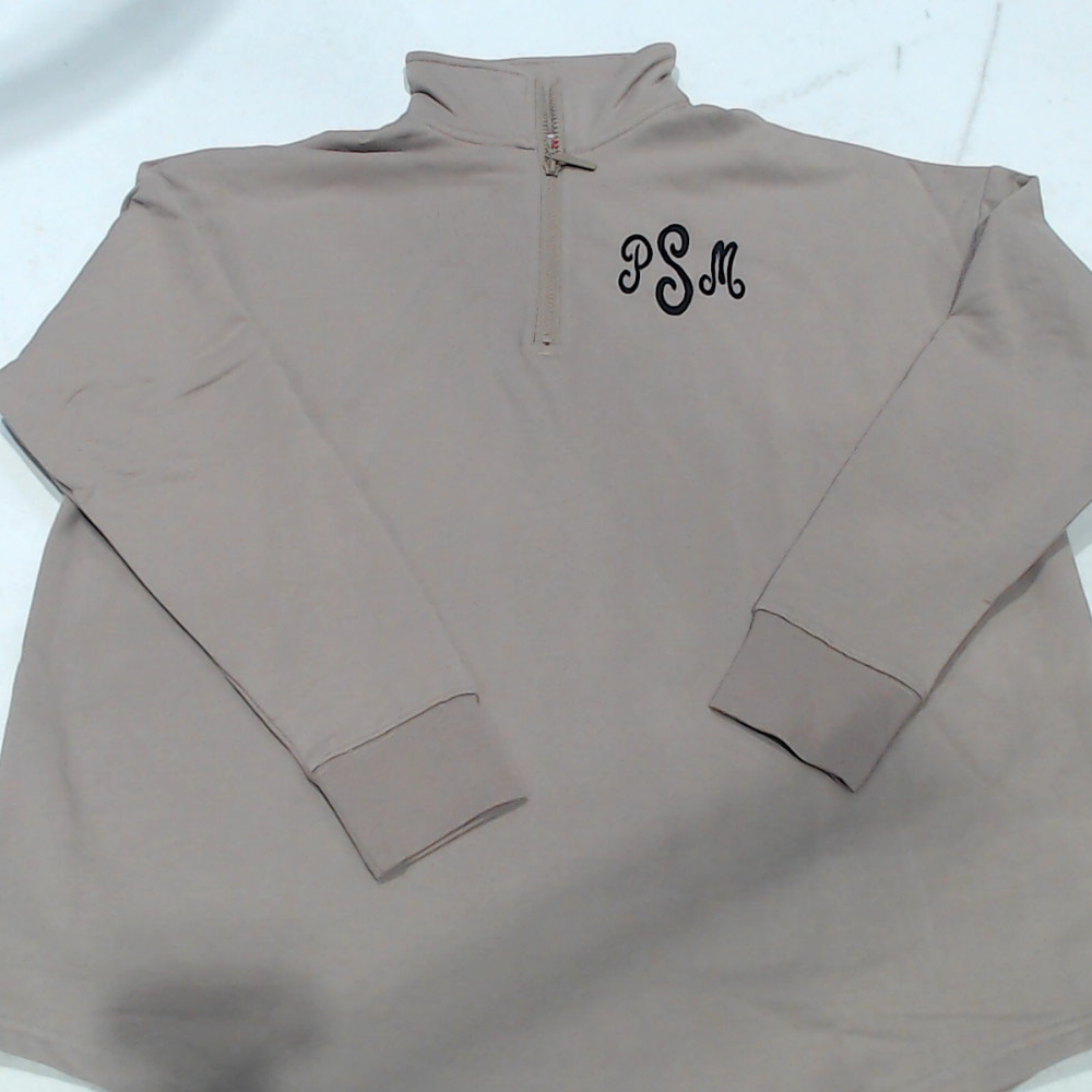 BLOOPER CLOTHING: Monogrammed Quarter Zip Sweatshirt