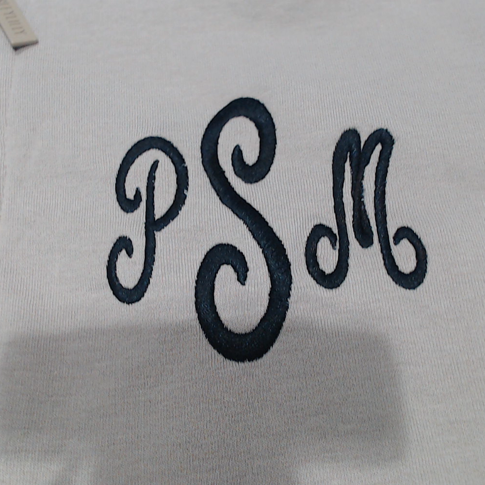 BLOOPER CLOTHING: Monogrammed Quarter Zip Sweatshirt