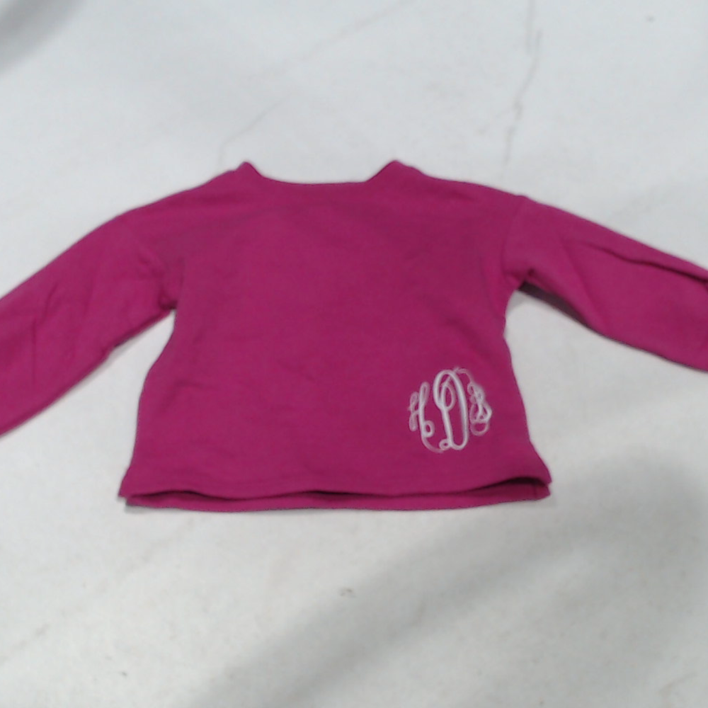 BLOOPER KIDS: Monogrammed Kids Puff Sleeve Sweatshirt
