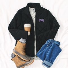 TCU Puffer Jacket OOTD