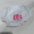 BLOOPER KIDS: Monogrammed White Eyelet Baby Bloomers