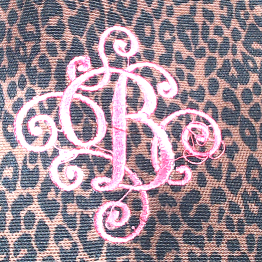 BLOOPER BAG: Monogrammed Canvas Bag