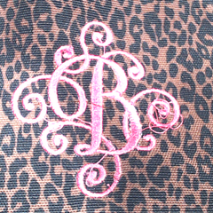 BLOOPER BAG: Monogrammed Canvas Bag