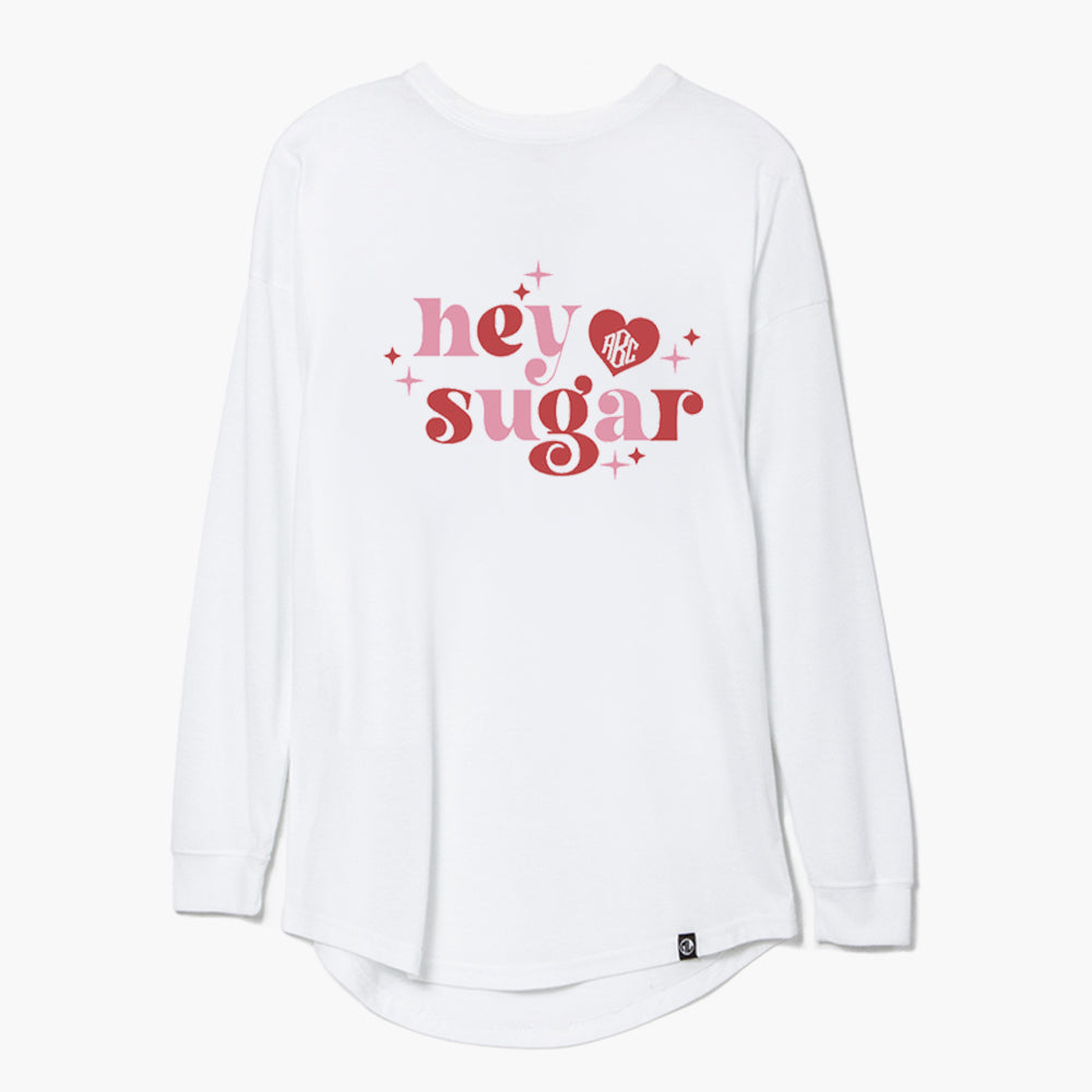 personalized long sleeve shirt hey sugar