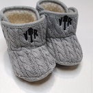 BLOOPER KIDS: Monogrammed Baby Booties