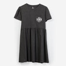 Monogrammed T-Shirt Dress | Heathered Charcoal
